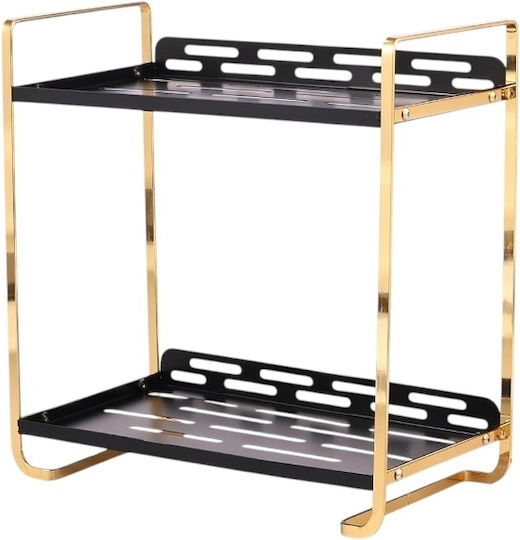 Boden Badezimmerregal Kunststoff 28.4x27.5x14.7cm Schwarze