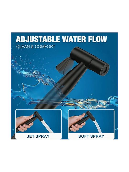 Portable Bidet Set Base Aa6-14 – Matte Black – Stainless Steel