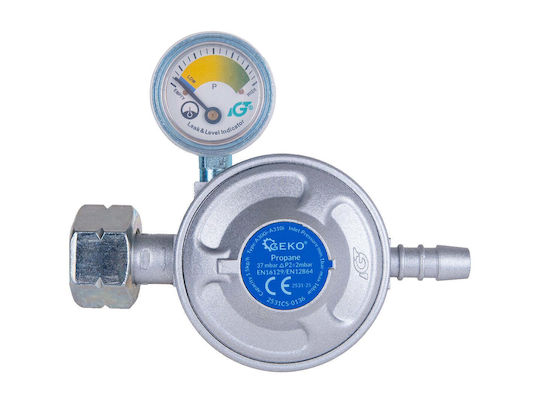 Propan-Butan Gasregler Manometer 37 Mbar 1,5 Kg H Geko G80548