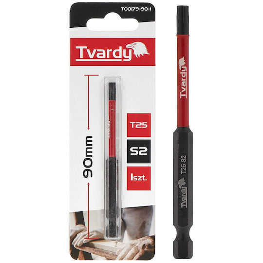 T25 Impact Bit 90 Mm S2 Tvardy T00179-90-1