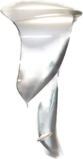 Yamaha Εξωτερική Δεξιά Ποδιά Μοτοσυκλέτας για Yamaha Crypton R 115 115 Ασημί