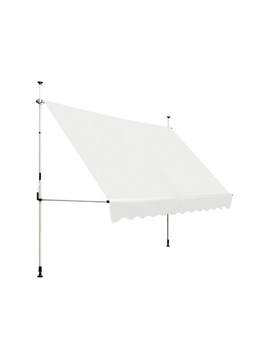 Costway Zelt Terrasse mit LEDs Beige 3x1.9m