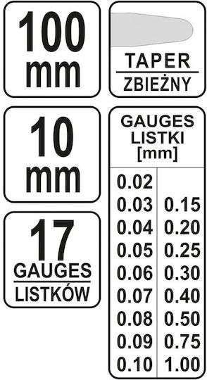 Yato 17pcs Gap Adjustment Filler Measurement
