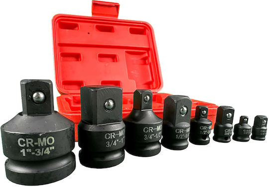 Impact Adapter Set Impact Sockets 8 Pcs Gebo Tools