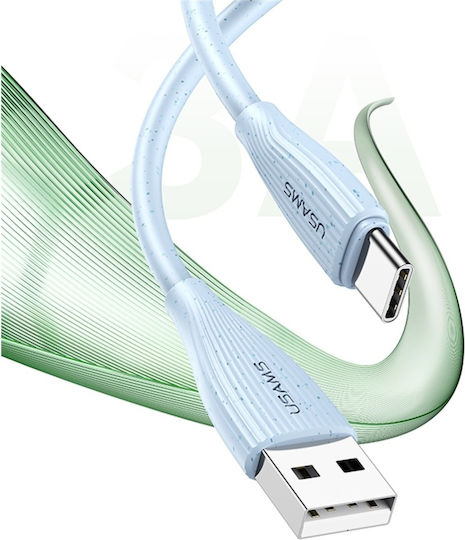 Usams Series USB 2.0 Cable USB-C male - USB-A 18W Πράσινο 1m SJ714USB02