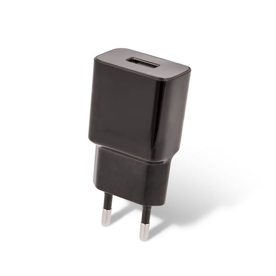 Setty Φορτιστής με Θύρα USB-A και Καλώδιο USB-C Μαύρος (Charger)