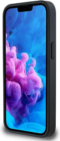 Karl Lagerfeld Monogram Rückseite Leder Kunststoff Silikon Schwarz für iPhone 17e / 16e