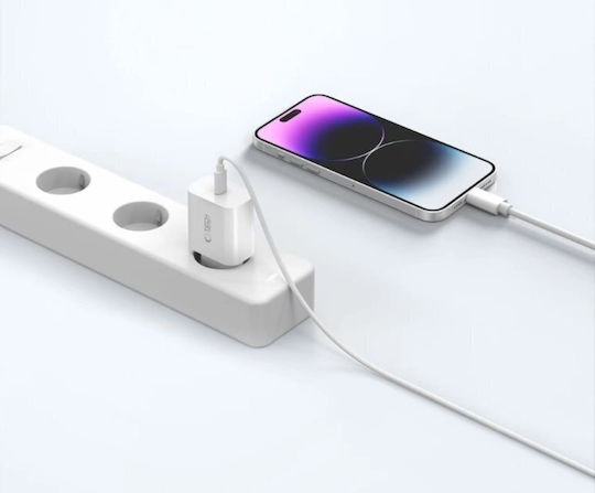 Tech-Protect Charger with USB-C Port and Cable USB-C - Lightning 20W Whites (NC20W)