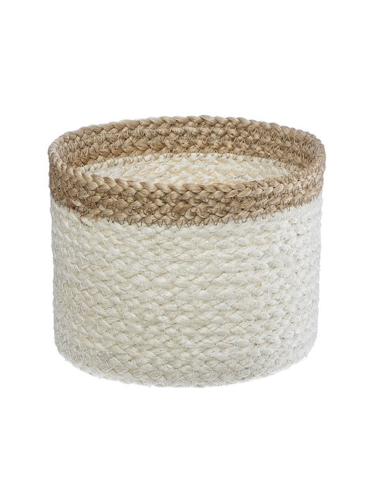 H&S Collection Σετ Διακοσμητικά Καλάθια Ψάθινα White 3τμχ
