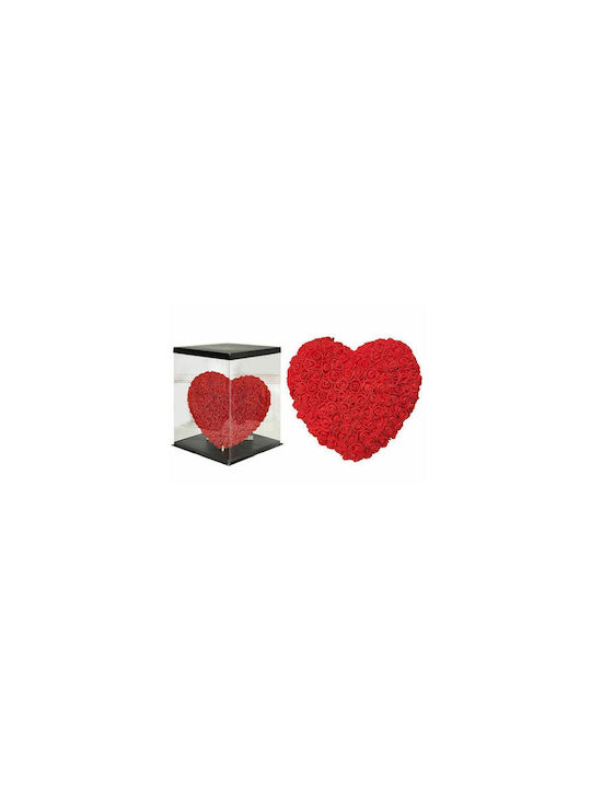 Herz aus künstlichen Rosen Red 23cm in Box