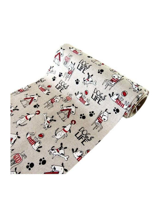 Decoration Fabric 27x500cm Beige