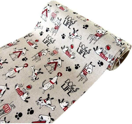 Decoration Fabric 27x500cm Beige