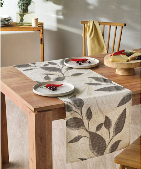 Kentia Ράνερ Σετ 2τμχ Felce Beige-grey 45x140εκ.