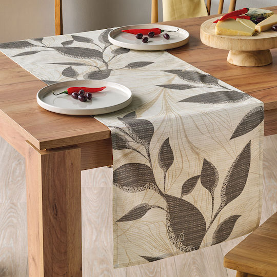 Kentia Ράνερ Σετ 2τμχ Felce Beige-grey 45x140εκ.