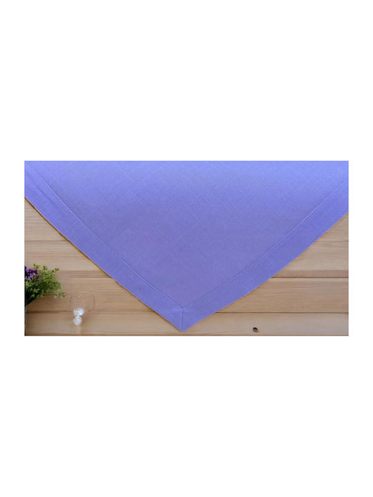 Linea Home Tablecloth Linen Purple 140x140cm