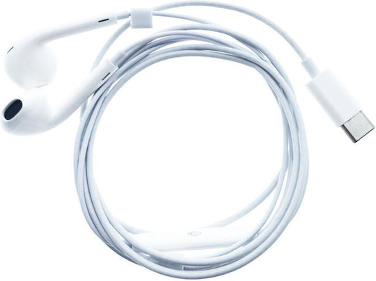 Platinet Pl0508 Earbuds Handsfree Ακουστικά με Βύσμα 3.5mm Λευκό