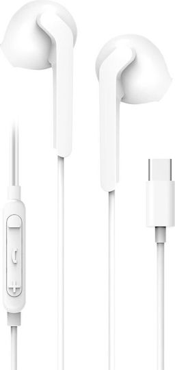 Blue Star Pa-m15c-r In-ear Handsfree Headphones with Connector USB-C White