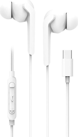 Blue Star M15c In-ear Handsfree Headphones with Connector USB-C White