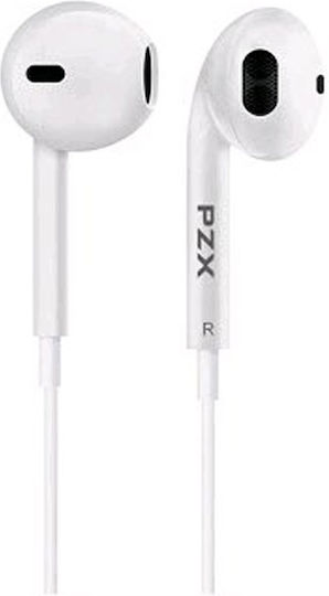 PZX 1565 In-ear Handsfree Ακουστικά με Βύσμα 3.5mm Λευκό