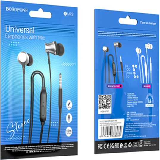 Borofone In-ear Handsfree with 3.5mm Connector Gray