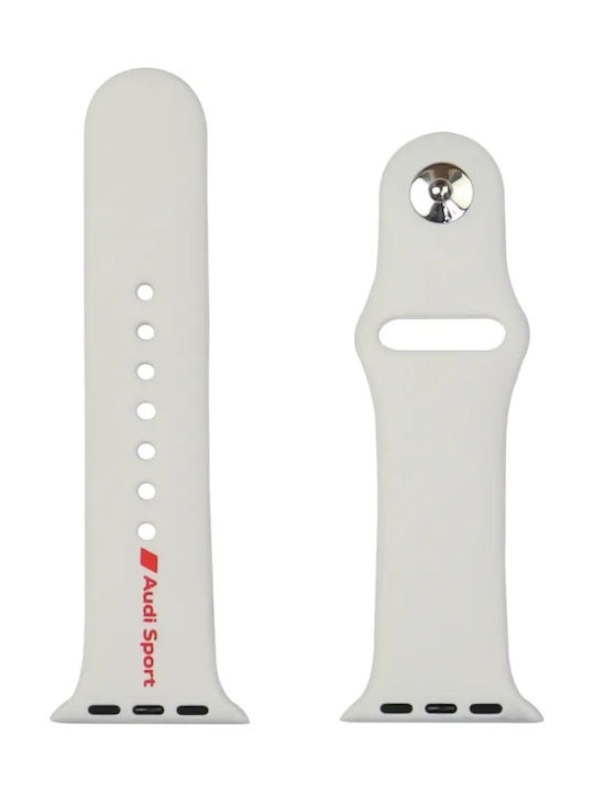 Audi Strap Silicone White (Apple Watch 40/41/42 mm)