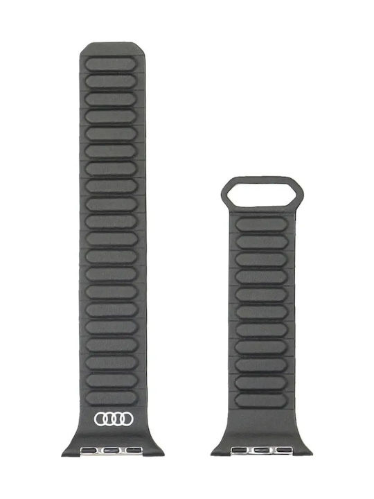 Audi Λουράκι Δερματίνης Μαύρο (Apple Watch 44/45/46/49 mm, Apple)