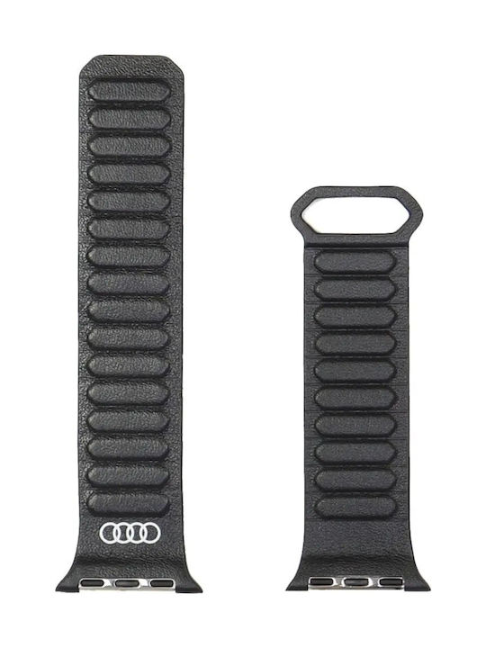 Audi Λουράκι Δερμάτινο Μαύρο (Apple Watch 40/41/42 mm)