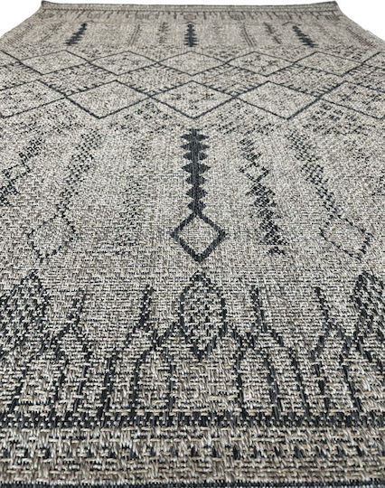 Eurofil Magic Χαλί Ορθογώνιο Καλοκαιρινό Ψάθινο Grey 133x190cm