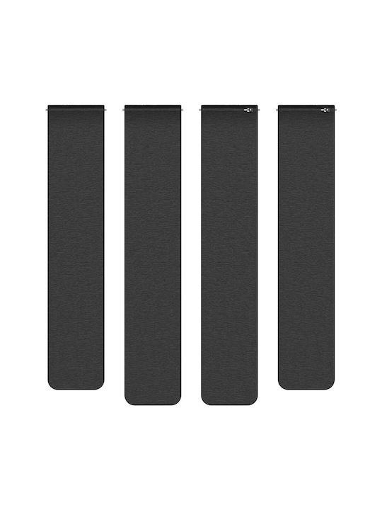 Techsuit Strap Silicone Black (Huawei Watch GT4/GT5 41mm / GT5 Pro 42mm)