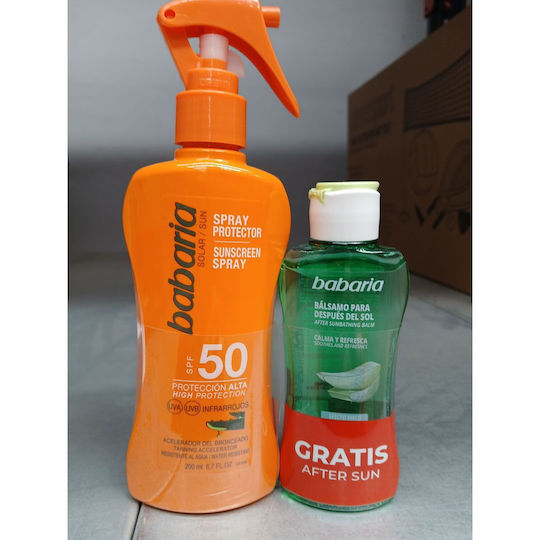 Babaria Cremă Solară Pentru Corp SPF50 Spray 100ml