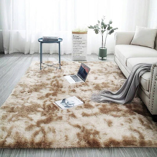 Strado Χαλί Ορθογώνιο Shaggy Beige 200x260cm