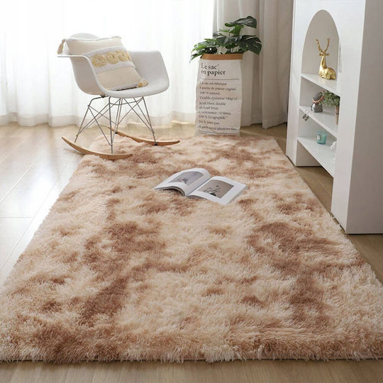 Strado Χαλί Ορθογώνιο Shaggy Beige 200x260cm