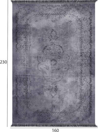 HomeMarkt Josiane Χαλί Ορθογώνιο με Κρόσια Γκρι 160x230cm