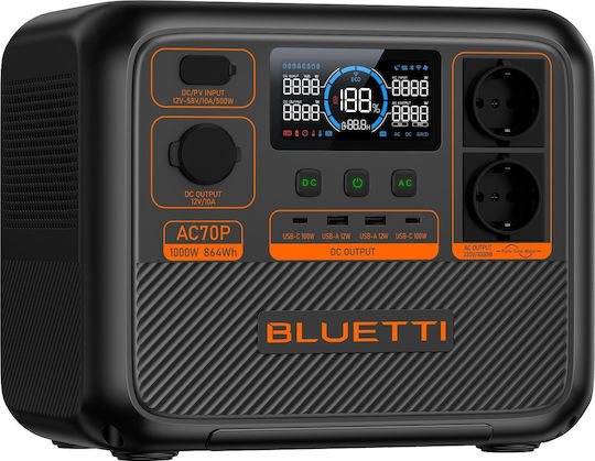 Bluetti AC70P Power Station 864Wh