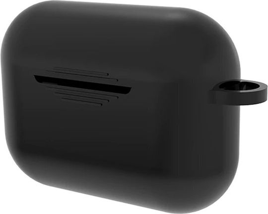 TelForceOne Hook Charging Box Θήκη Σιλικόνης με Γάντζο σε Μαύρο χρώμα για Apple AirPods Pro