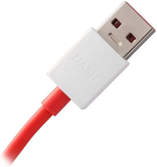 OnePlus USB 2.0 Кабел USB-C Мъжки - USB-A 100W Червен 1.5m e3730