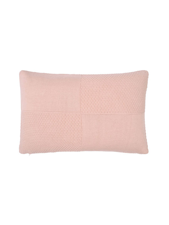 Liolios Home Μαξιλάρι Καναπέ Kelly από 100% Βαμβάκι Peach 50x50εκ.