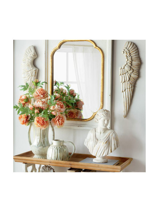 Artekko Wall Decor Angel Ecru Ceramic Material 61x5x31cm 2 Pieces