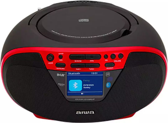Aiwa Φορητό Ηχοσύστημα με USB / Bluetooth Κόκκινο