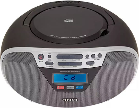 Aiwa Φορητό Ηχοσύστημα με Ραδιόφωνο / Bluetooth Ασημί