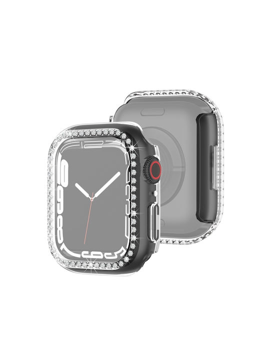 Προστατευτική Σκληρή Θήκη Electroplating Apple Watch Series 9 8 7 45mm Διάφανο