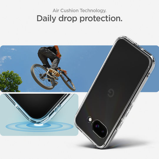 Spigen Ultra Hybrid Umschlag Rückseite Silikon / Kunststoff 2mm Transparent (Google Pixel 9a)