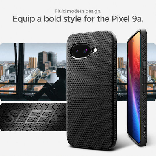 Spigen Liquid Air Back Cover Silicon 0.3mm Negru (Google Pixel 9a)