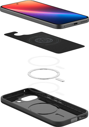 Spigen Thin Fit (MagFit) Back Cover Silicone / Plastic 1.55mm Black (Google Pixel 9a)