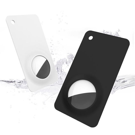 Mobile Origin Wallet Card Θήκη Σιλικόνης για AirTag σε Μαύρο χρώμα