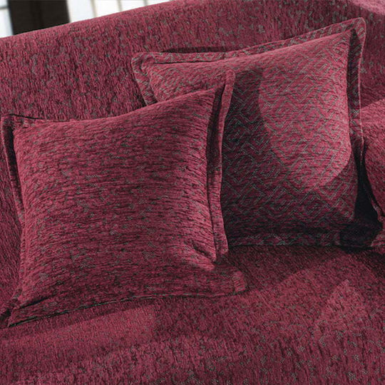 Guy Laroche Μαξιλάρι Matis Burgundy 50x50εκ.