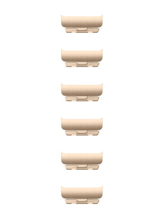 Apple Gold Link Bracelet Kit Μπαρέτες Χρυσό (Apple Watch 46mm)