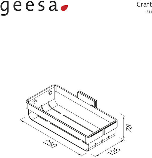 Geesa Σπογγοθήκη Ασημί