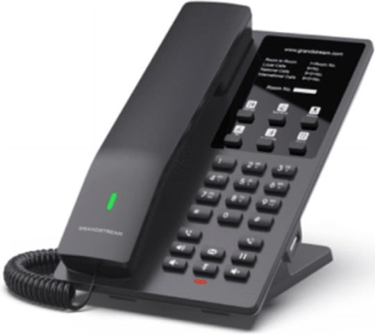 Grandstream GHP621 Verkabelt IP-Telefon mit 2 Linien in Schwarz