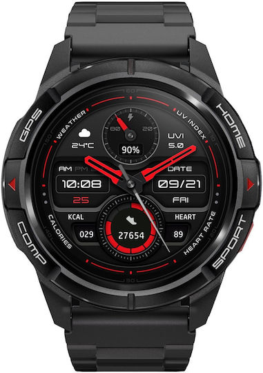 Mibro GS Active Smartwatch με Παλμογράφο (Μαύρο)
